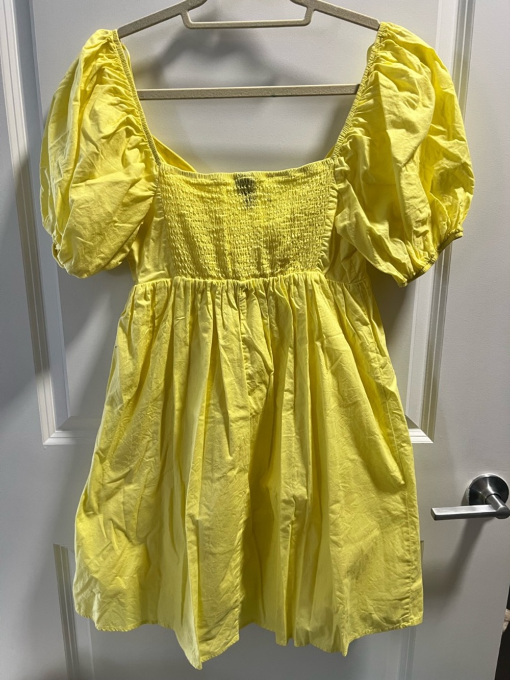 Wild Fable Sunny Yellow Puff-Sleeve Dress - Picture 2 of 6